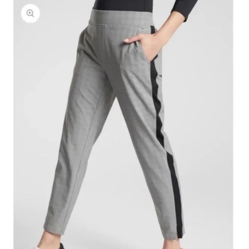 Athleta Gray and Black Ankle Pants